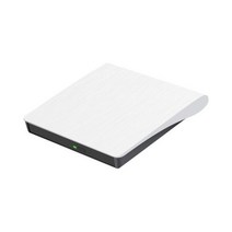 WOOPKER-외장 DVD 플레이어 USB 3.0 휴대용 DVD RW 드라이브 CD 플레이어 노트북 데스크탑 윈도우즈 리눅스 OS 맥 호환, White