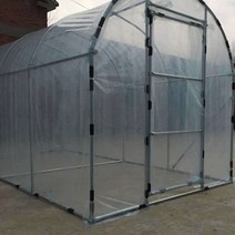 비닐하우스 조립식 도어 아치 둥근 온실 문 터널형, 길이 2m 너비 2.5m 높이 2m 피딩 필름