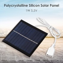 태양광 보조배터리 1 와트 6 볼트 휴대용 태양 전지 패널 미니 DIY 시스템 전화 보조베터리 팬 배터리 셀 충전기 야외, [03] 5.5V 1W