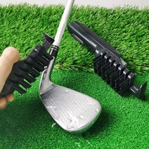 골프채 세척기 스프레이 브러쉬 아이언 청소 솔, 블랙