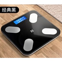 디지털 스마트 몸무게 미니 체중계 체지방 저울 전자 정밀 체중 감량 분석기 빌란시아 가정용 상품, [01] BlackBattery