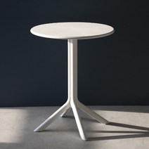 가구로드 라나라운드 야외테이블 카페테이블 원형 티 야외테라스 아웃도어, 라나라운드 600테이블-화이트