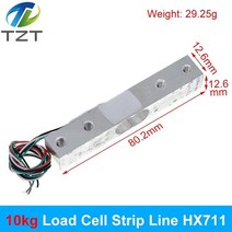 로드셀 1KG HX711 AD 모듈 중량 센서 전자 저울 알루미늄 합금 압력 아두이노용, 05 10KG