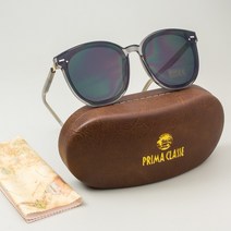 프리마클라쎄 남여공용 빅 오버 캣츠 블랙 편광 스포츠낚시골프 남자여자 동글이 검정 선글라스 P1914