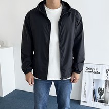 데일트 남자 경량 패커블 후드 바람막이 자켓