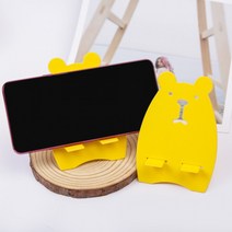 곰돌이 스마트폰 거치대, 레드(a)