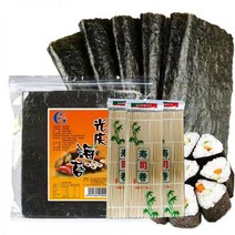김밥말이 마는 싸는 기계 가정용 스시 몰드 김 가방 쌀 도구 세트 diy 자동 드라이버 주먹밥 풀, 고급초밥김 50개 +초밥커튼 2장