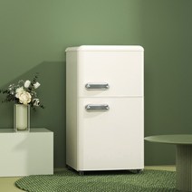 레트로냉장고 예쁜 호텔 사무실 북유럽 1인가구 모던 룸 심플 소형 기숙사 신혼, BCD-118L 치즈밀크 화이트
