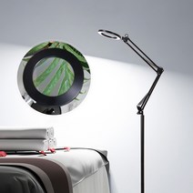 LED 링라이트 돋보기 대형 스탠드 확대경 장스탠드/돋보기/확대경/독서확대경/돋보기스탠드/실버용품/고배율/노안돋보기/작업돋보기/정밀작업/미용돋보기, 블랙, 상세페이지 참조