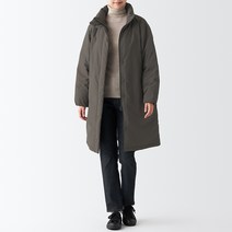 MUJI 여성 발수 재생 폴리에스터 다운 코트 BDC34A2A