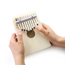 10 키 칼림바 엄지 피아노 우드 Mbira 바디 키보드 악기 손가락 뮤직 박스 초보자 선물