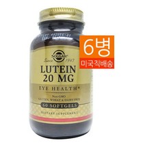 SOLGAR 솔가 6병 눈건강 루테인 lutein 20mg 60정
