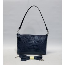 악어무늬 소가죽 크로스백