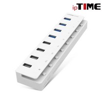 [달몬] 8포트 USB허브(UH308/화이트/IPTIME) DLMON+013475EA, 옵션 :  본상품선택, 옵션 :  본상품선택