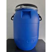 중고 재생 원형 50L 플라스틱 드럼통 농업용 말통 식품 드럼통 발효통 고추장 젓갈 PE드럼통 대용량