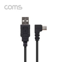 Coms TB118 USB 2.0 to Mini 5P 미니5핀 케이블 3M 꺾임형, 5개