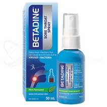 캐나다 베타딘 인후 스프레이 민트맛 50ml+정품증명서 캐나다 직배송 Betadine Sore Throat Spray 50ml, 1통