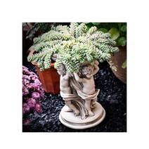 프랑스풍 천사조각상 화분 발코니장식 정원꾸미기 프렌치오브제, B   기본
