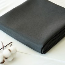 패브릭몰 샤틴슬라브 고급공단 두꺼운공단 양면원단 의류 곱창밴드 스크런치 배경천, 블랙