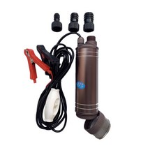 급유기 펌프소형 휴대용 워터 펌프 DC 잠수정 전기 40L/min12V/24V 디젤 연료 배달 알루미늄 합금 쉘용, 01 1 pump clip_01 24v