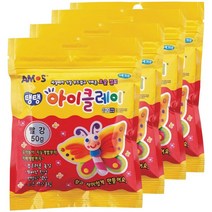 아모스 탱탱 아이클레이 파우치 2500, 빨강, 50g
