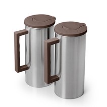 오브쿡스 스텐 물병 2P, 브라운, 1.6L