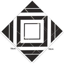 데크시공 목조 주택 농막 테라스 데크 조립식 10pcs 3d 정사각형 타일 스티커 자체 접착 빈티지 패턴 아트 대각선 바닥 욕실 주방 장식 액세서리, m