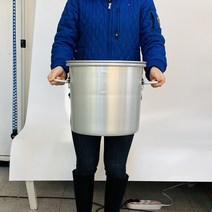 곰솥 육수통 양은식깡 들통 대형국통 식깡 국솥 위생용기 단체 급식 업소용 주방 대용량, 5갤런