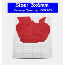 라벨지 방수 스티커 바코드 프린터 인쇄 라벨 크기 3x6mm 물의 경우 빨간색으로 변신 전자 제품에 대한 자체 접착 태그 위조 방지 라브, [01] 3x6mm