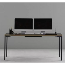 데스커 컴퓨터 데스크 1600 x 700, 블랙+블랙