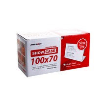 쇼케이스 100x70 단면 50개입 POP꽂이 가격표 아크릴케이스 아크릴 꽂이 7710