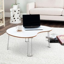 laterior 간편한 접이식 테이블, 블랙마블테이블라운드