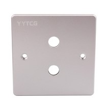 DIY RCA 잭 암 오디오 패널 금 도금 스피커 터미널 플레이트 벽 소켓 마운트 섀시 TV 앰프, Silver 2 Holes_1pcs