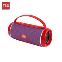 TG116C 40W 야외 휴대용 고출력 블루투스 스피커 무선 바 사운드 칼럼 서브 우퍼 뮤직 센터 3D 스테레오 라디오, Red cross