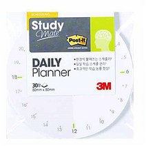 삭개오 시간표 메모지 메모장 스케출 둥근 동그란 원형 일정표 시계