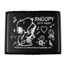 SNOOPY with Music SAS-05 블랙 5장 수납 SAS05 알토삭스용 리드 케이스 스누피 밴드 컬렉션