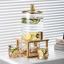 워터 저그 카페 생수 주스 탄산 음료 디스펜서 유리