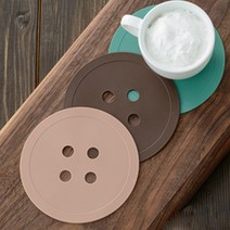 국산 플라이토 실리콘 행잉 원형 컵받침 티코스터 10cm 카페 커피잔 찻잔 세트 미끄럼방지 논슬립 걸이형 코스터, 10P, 브라운