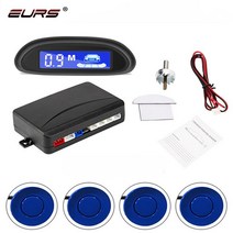 주차센서 후방감지기 차량검지기 EURS-주차 레이더 4 센서 키트 22mm Parktronic 디스플레이 무선 자동, 06 dark blue