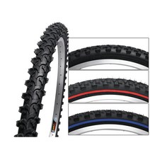 KENDA 자전거 타이어 (24x1.95), 24X1.95(검/청띠)