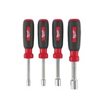 밀워키 수공구 너트 드라이버 4pcs 복스드라이버 소켓 렌치 사각 육각 48-22-2404