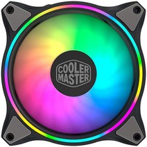 Cooler Master MasterFan MF140 헤일로 듀오 링 주소 지정 가능한 RGB 조명 140mm 팬 흡수 고무 패드 5V 3핀 ARGB용 PWM 정압 4핀 RGB 또, Single MF140 HALO