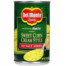 Del Monte Sweet Corn Cream Style - No Salt Added 14.75 oz. (Pack of 2), 1