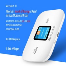 무선통신 유선공유기 휴대용공유기 인터넷증폭기 VPN라우터 WIFI6공유기 와이파이중계기 벤튼 잠금 해제 휴대용 미니 핫스팟 대형 무선 포켓 와이파이 라우터 카드 슬롯 포함, 3000mAh, 초록