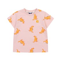 [캉골키즈]APBCRT04150LP 캥거루 패턴 프린트 티셔츠 PB 0415 라이트 핑크