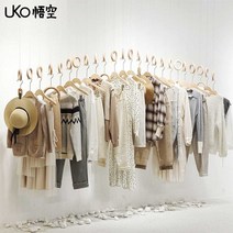 의류 매장 디스플레이 와이어 원목 우드 고리, 트랙 - 길이 150cm 공식 표준