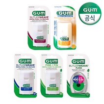 선스타 검 GUM 검 치과 대용량 스마트 치실(183m), 민트 왁스 위브 치실(1840BZ) 1개