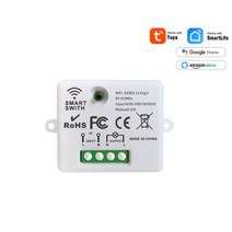 Tuya 스마트 라이프 WIFI 미니 소형 라이트 스위치 433Mhz 무선 원격 제어 AC220V 1CH RF 릴레이 모듈 APP Google 홈 알렉사, [02] 1RC