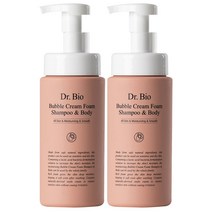 닥터바이오 버블 크림폼 샴푸&바디, 410ml, 2개