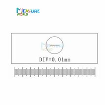 켈리퍼스 C1 - C7 광학 유리 현미경 교정 슬라이드 접안 렌즈 레티클 눈금자 스테이지 마이크로 미터 측정
